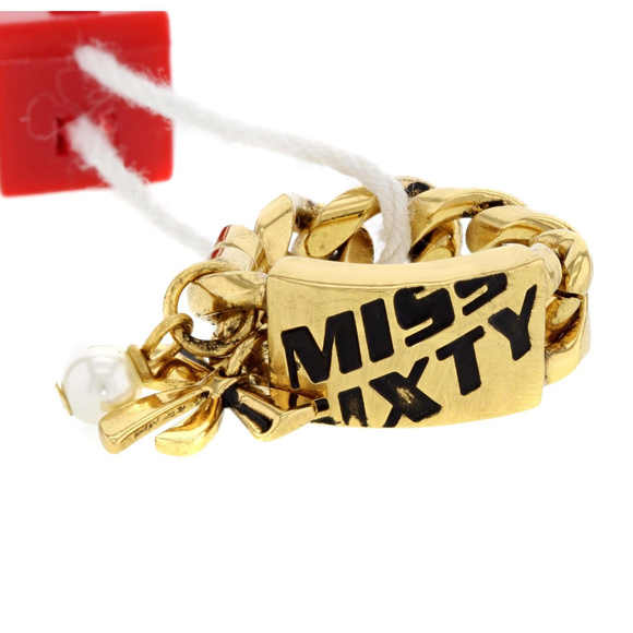 MISS SIXTY Stylish Ring With Faux pearl Ring - Picture 1 of 3